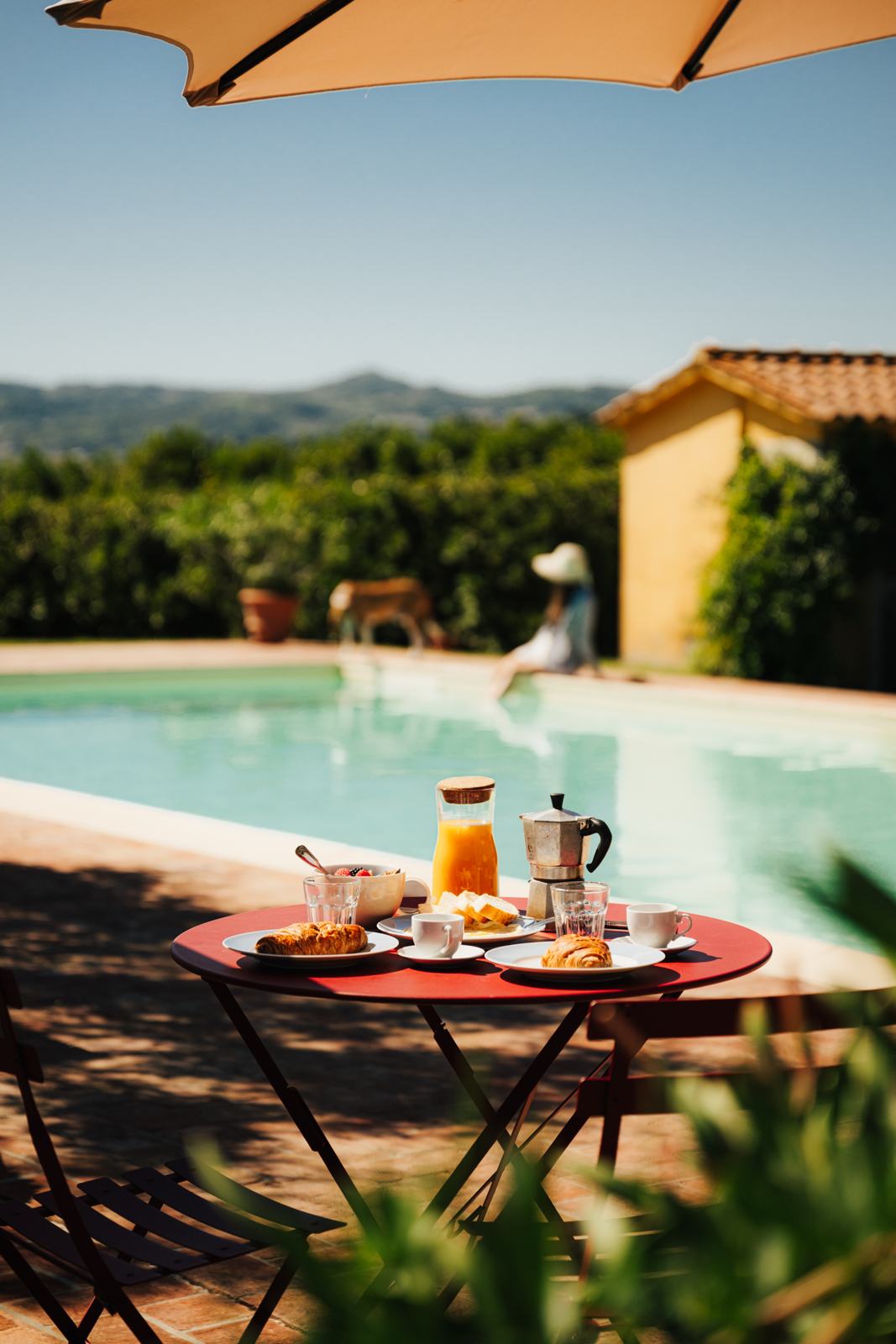 Colazione in piscina